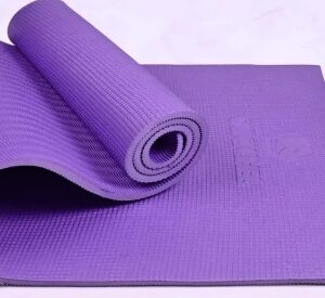 Anti Slip Home Gym Exercise Workout Fitness for Men Women Kids-Bag Purple 6 mm Yoga Mat